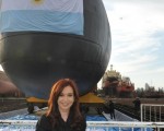 .La Presidenta en el Complejo Industrial Naval Argentino.